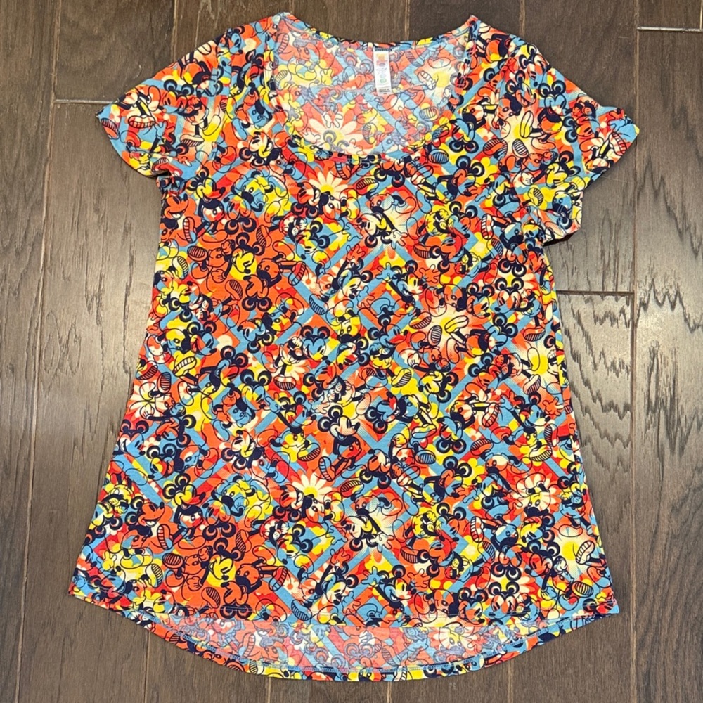 LuLaRoe Disney Mickey Multicolor Tee